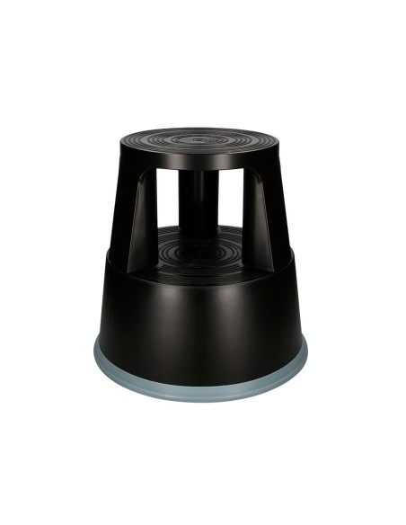 TABURETE Q-CON.RUEDAS RETR.ES TRES RUEDAS DOS NIVELES NEGRO