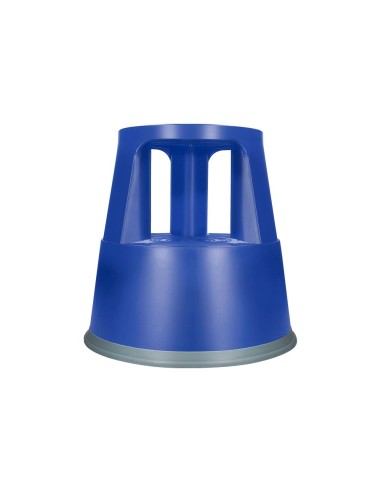 TABURETE Q-CON.RUEDAS RETR.ES TRES RUEDAS DOS NIVELES AZUL