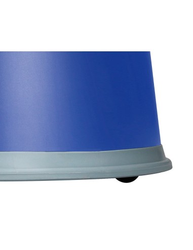 TABURETE Q-CON.RUEDAS RETR.ES TRES RUEDAS DOS NIVELES AZUL