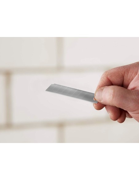 REPUESTO CUTTER ANCHO METALICO Q-CON.0,5X18 MM ESTUCHE 12 CUCHILLAS