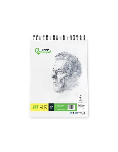 CUADERNO ESP. LIDERPAPEL DIBUJO A4 ESBOZO LISO 100H. 90GR.