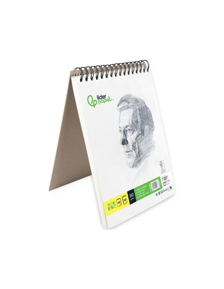 CUADERNO ESP. LIDERPAPEL DIBUJO A4 ESBOZO LISO 100H. 90GR.