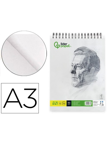 CUADERNO ESP. LIDERPAPEL DIBUJO A3 100H. 90GR.