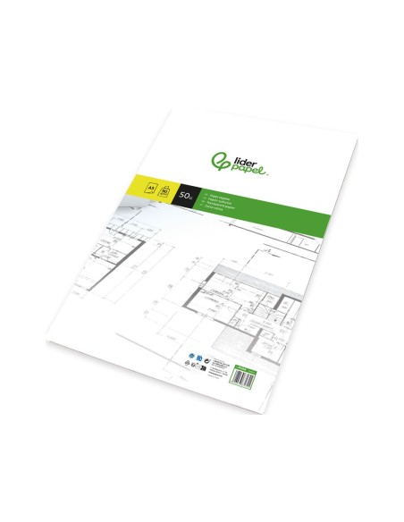 BLOC ENCOLADO LIDERPAPEL A3  PAPEL VEGETAL 50H. 90GR.