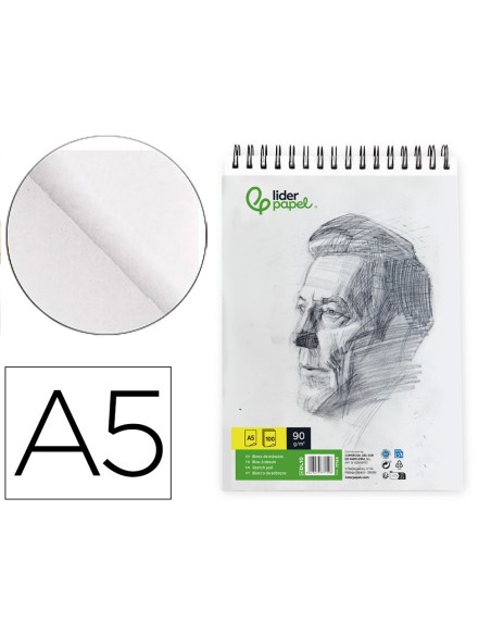 CUADERNO ESP. LIDERPAPEL DIBUJO A5 100H. 90GR.