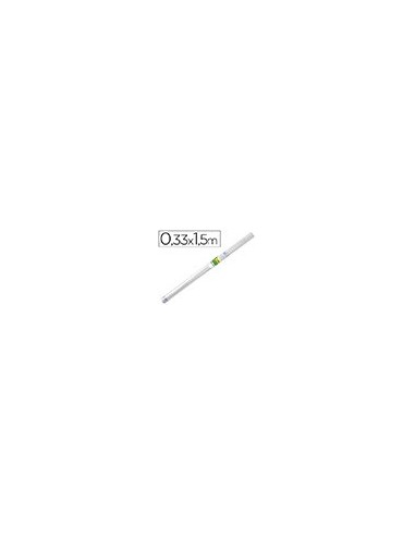 ROLLO PLASTICO ADH.0.33X1.50 MT 50 MC FORRALIBROS REMOVIBLE