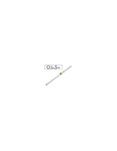 ROLLO PLASTICO ADH.0.50X3 MT 50 MC FORRALIBROS REMOVIBLE
