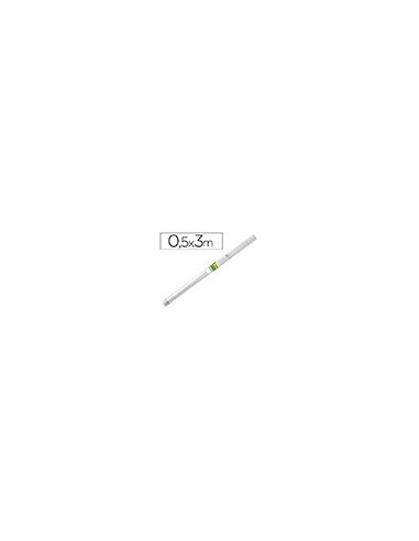ROLLO PLASTICO ADH.0,50X3 MT 80 MC FORRALIBROS REMOVIBLE