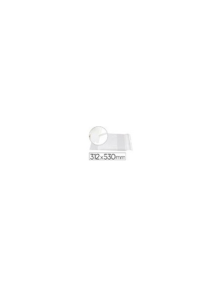 FORRALIBRO LIDERPAPEL CON SOLAPA AJUSTABLE ADHESIVO 305 x 530 MM AD10