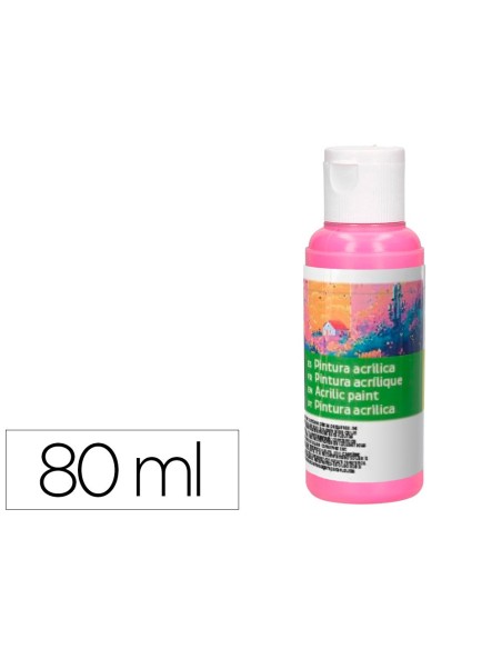 PINTURA ACRILICA  BOTE 80 ML ROSA