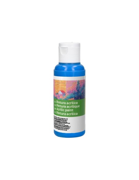PINTURA ACRILICA  BOTE 80 ML CIAN