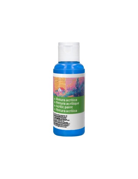PINTURA ACRILICA  BOTE 80 ML CIAN