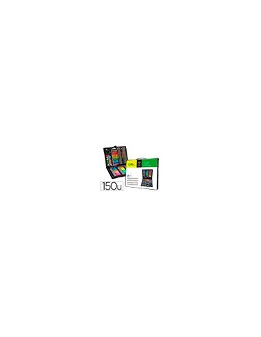 ESTUCHE PINTURA  PLAST.150 PIEZAS 36X31X4 CM