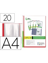 CARPETA PERSONALIZA 20 FUNDAS PP. A4 RJ. TRANS.PORTADA LOMO