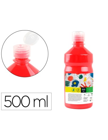 TEMPERA ESCOLAR LIDERPAPEL 500 ML ROJO