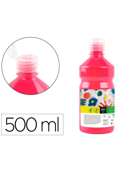 TEMPERA ESCOLAR LIDERPAPEL 500 ML FUCSIA