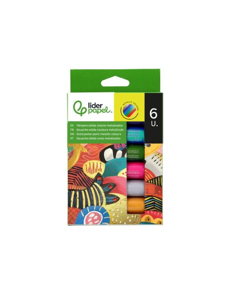 TEMPERA SOLIDA BARRAESCOLAR 10GR.CAJA 6 SURT.