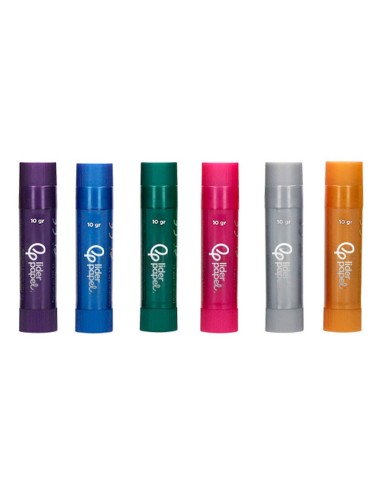 TEMPERA SOLIDA BARRAESCOLAR 10GR.CAJA 6 SURT.