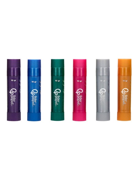 TEMPERA SOLIDA BARRAESCOLAR 10GR.CAJA 6 SURT.