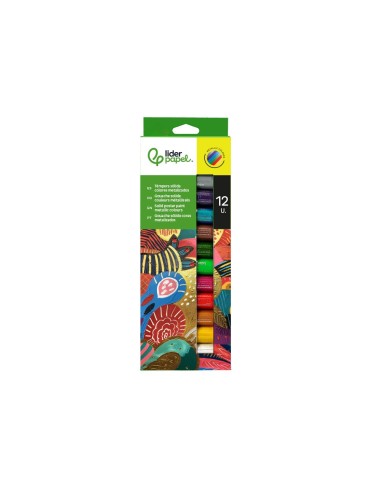 TEMPERA SOLIDA BARRAESCOLAR 10GR.CAJA 12 SURT.