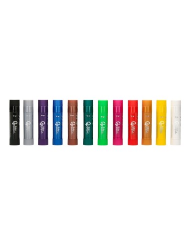 TEMPERA SOLIDA BARRAESCOLAR 10GR.CAJA 12 SURT.