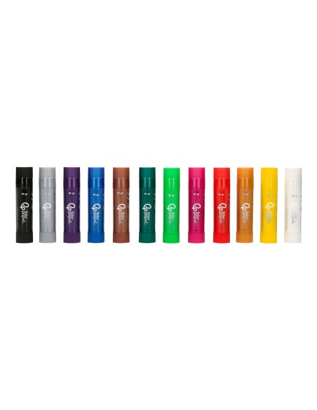 TEMPERA SOLIDA BARRAESCOLAR 10GR.CAJA 12 SURT.