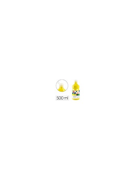 TEMPERA ESCOLAR LIDERPAPEL 500 ML AMARILLO LIMON