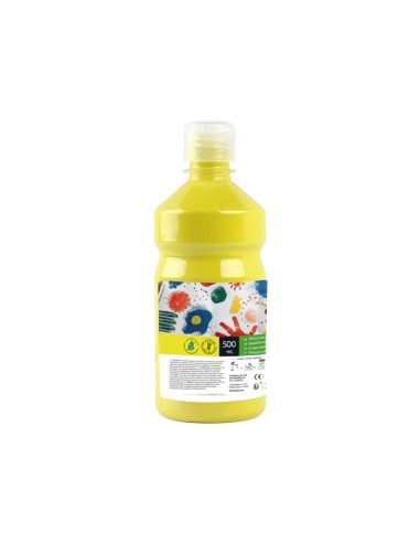 TEMPERA ESCOLAR LIDERPAPEL 500 ML AMARILLO LIMON