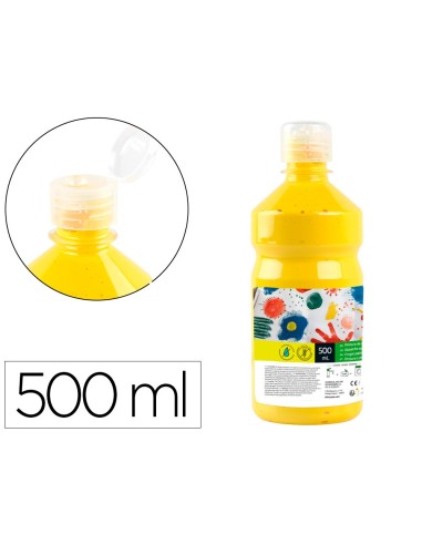 TEMPERA ESCOLAR LIDERPAPEL 500 ML AMARILLO