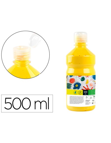 TEMPERA ESCOLAR LIDERPAPEL 500 ML AMARILLO