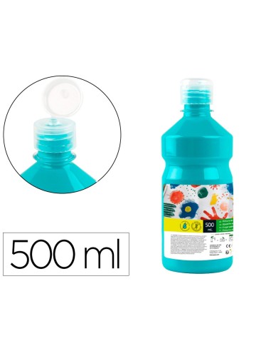 TEMPERA ESCOLAR LIDERPAPEL 500 ML TURQUESA