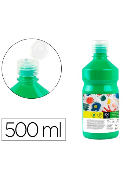 TEMPERA ESCOLAR LIDERPAPEL 500 ML VERDE