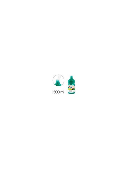 TEMPERA ESCOLAR LIDERPAPEL 500 ML VERDE OSCURO