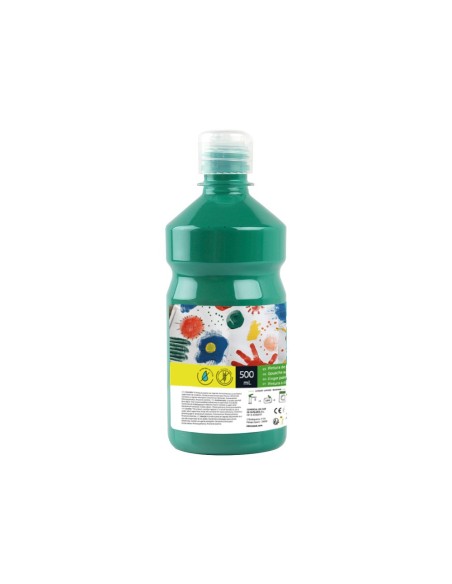 TEMPERA ESCOLAR LIDERPAPEL 500 ML VERDE OSCURO