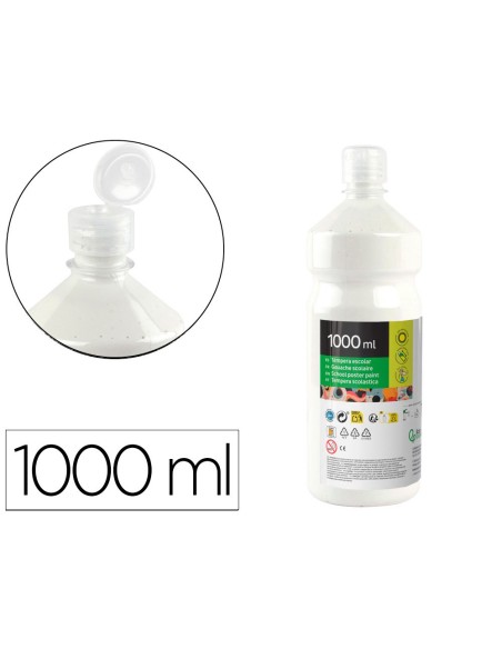 TEMPERA ESCOLAR LIDERPAPEL 1000 ML BLANCO