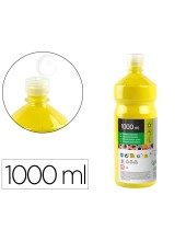 TEMPERA ESCOLAR LIDERPAPEL 1000 ML AMARILLO LIMON