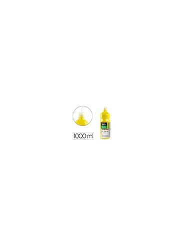 TEMPERA ESCOLAR LIDERPAPEL 1000 ML AMARILLO LIMON