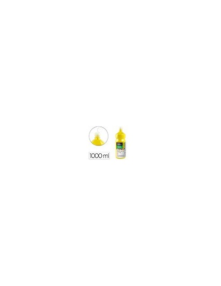 TEMPERA ESCOLAR LIDERPAPEL 1000 ML AMARILLO LIMON