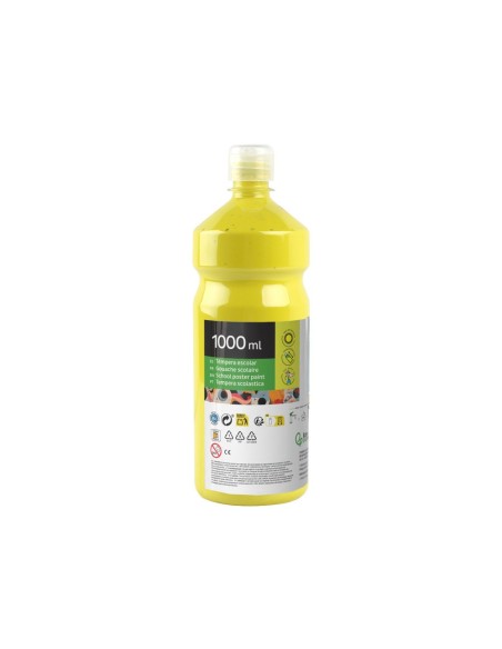 TEMPERA ESCOLAR LIDERPAPEL 1000 ML AMARILLO LIMON