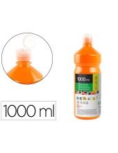 TEMPERA ESCOLAR LIDERPAPEL 1000 ML NARANJA