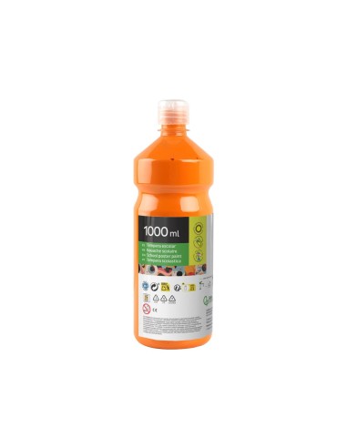 TEMPERA ESCOLAR LIDERPAPEL 1000 ML NARANJA