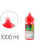 TEMPERA ESCOLAR LIDERPAPEL 1000 ML ROJO