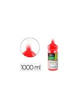 TEMPERA ESCOLAR LIDERPAPEL 1000 ML ROJO 2