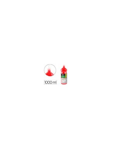 TEMPERA ESCOLAR LIDERPAPEL 1000 ML ROJO