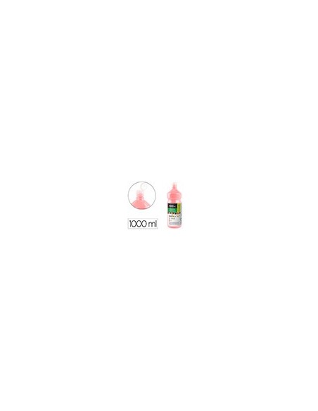 TEMPERA ESCOLAR LIDERPAPEL 1000 ML ROSA