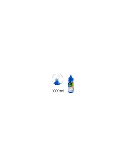 TEMPERA ESCOLAR LIDERPAPEL 1000 ML AZUL MARINO