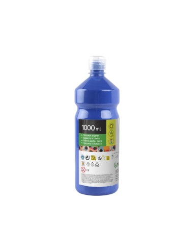 TEMPERA ESCOLAR LIDERPAPEL 1000 ML AZUL MARINO