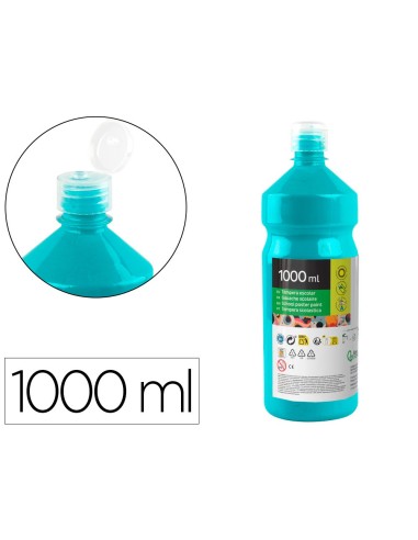 TEMPERA ESCOLAR LIDERPAPEL 1000 ML TURQUESA