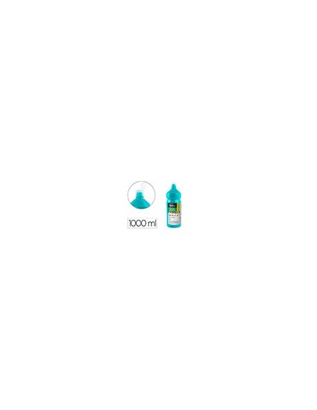 TEMPERA ESCOLAR LIDERPAPEL 1000 ML TURQUESA