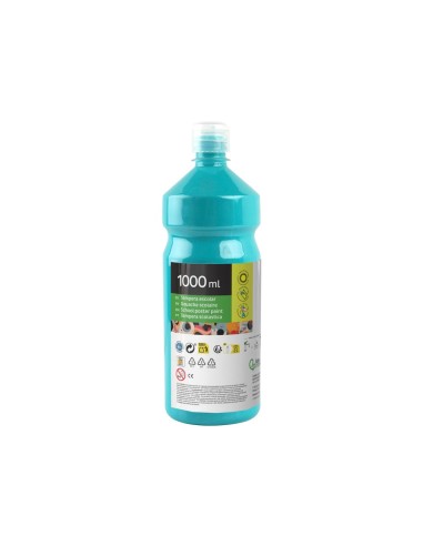 TEMPERA ESCOLAR LIDERPAPEL 1000 ML TURQUESA